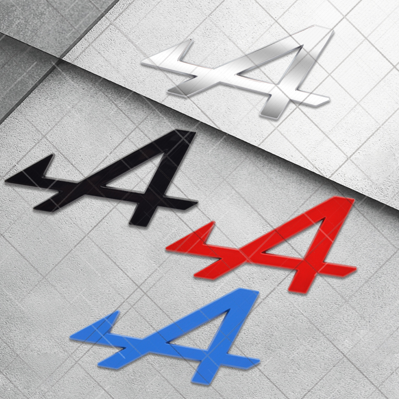 Tech Accessories Words - Metal 3D Alpine A Grille Logo