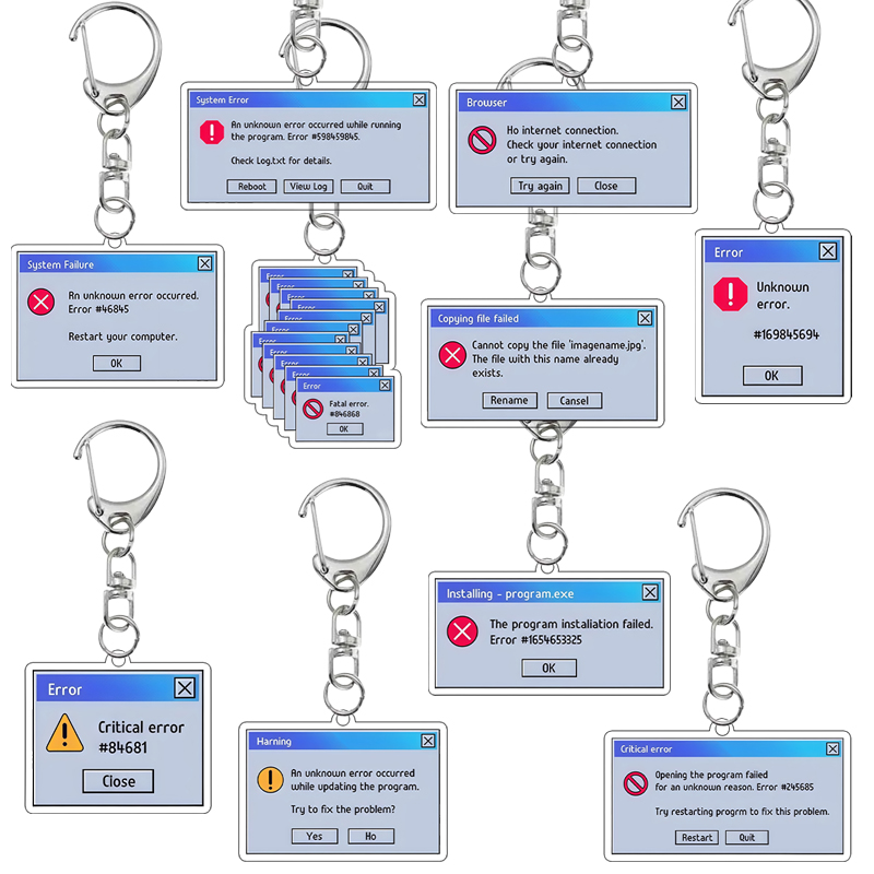 Creative  Acrylic Keychain Ret - Tech Keychain Accessories avis et prix