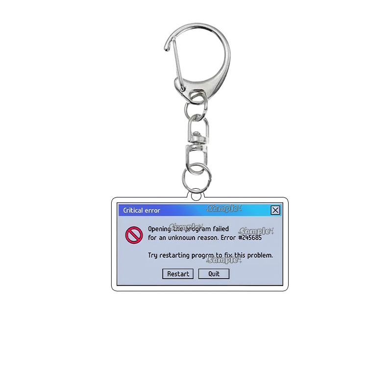 Creative  Acrylic Keychain Ret - Tech Keychain Accessories avis et prix