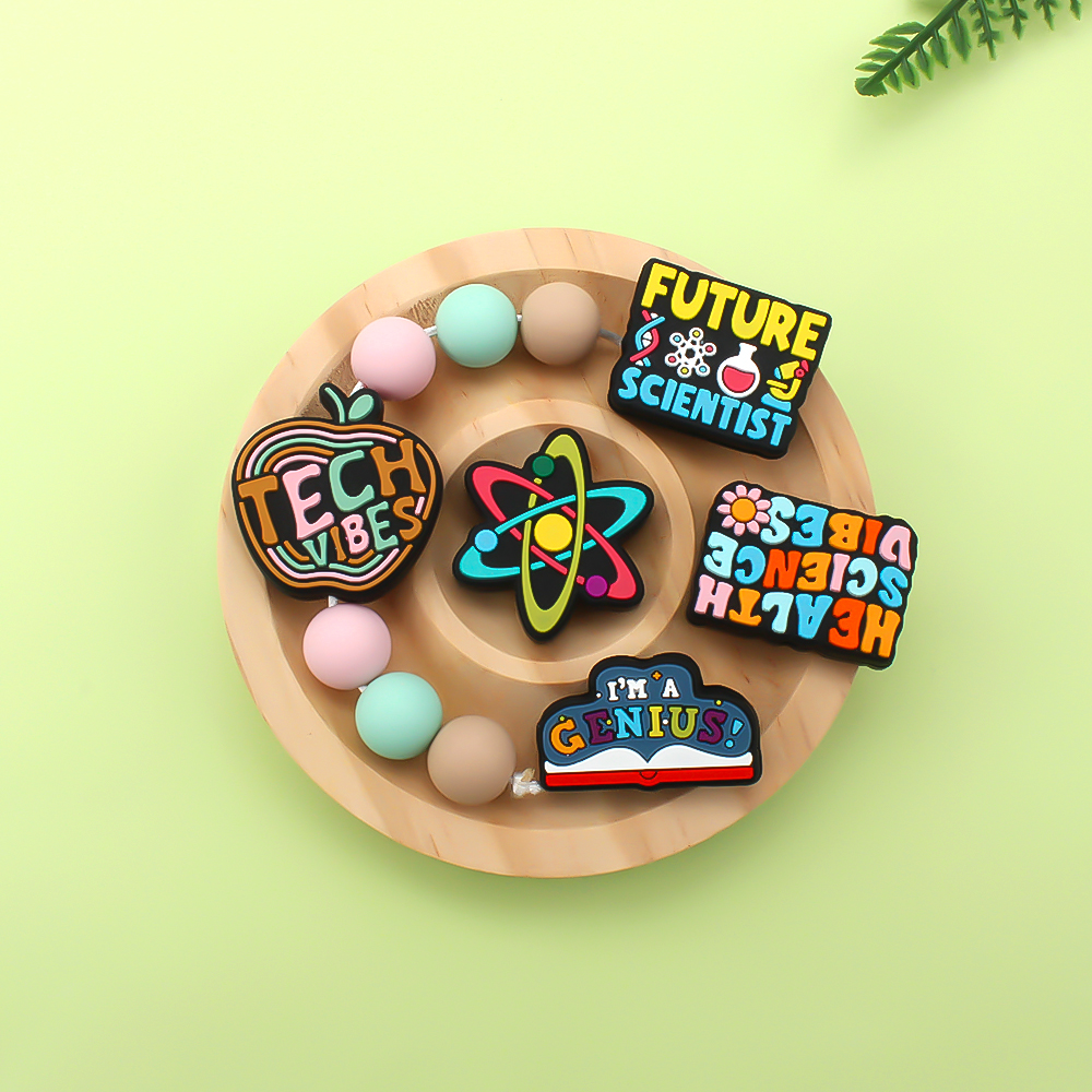 5/10pcs Focal Silicone Beads T - Tech Keychain Accessories avis et prix