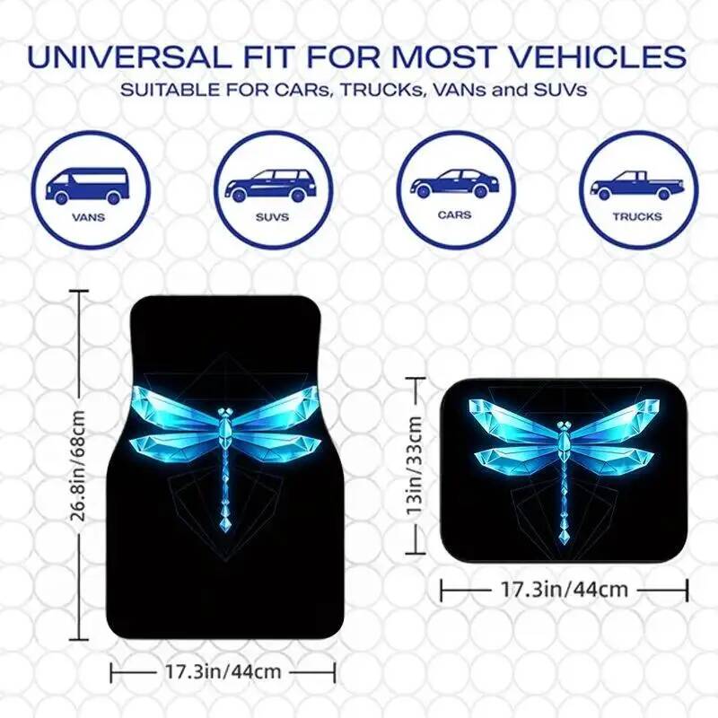 4Pcs Blue Crystal Dragonfly Bl - Universal Tech Accessories avis et prix