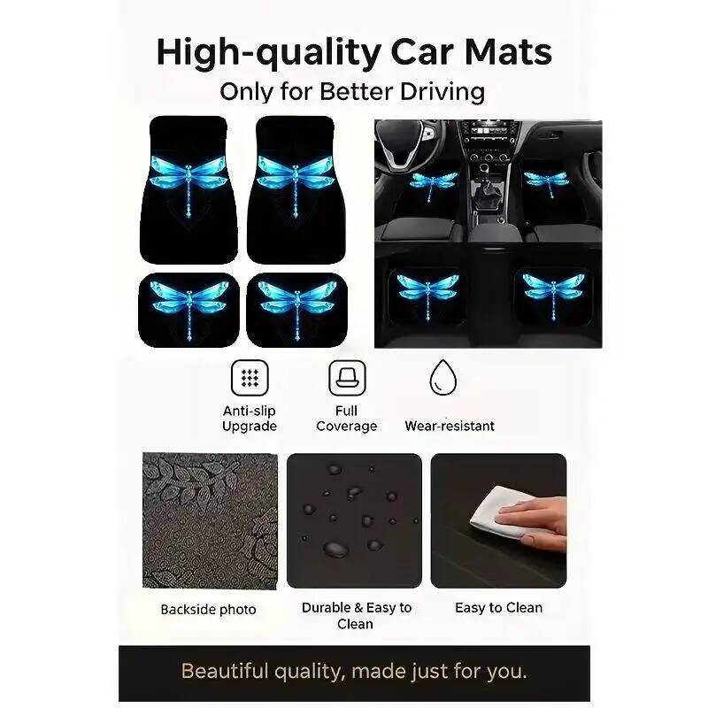 4Pcs Blue Crystal Dragonfly Bl - Universal Tech Accessories avis et prix