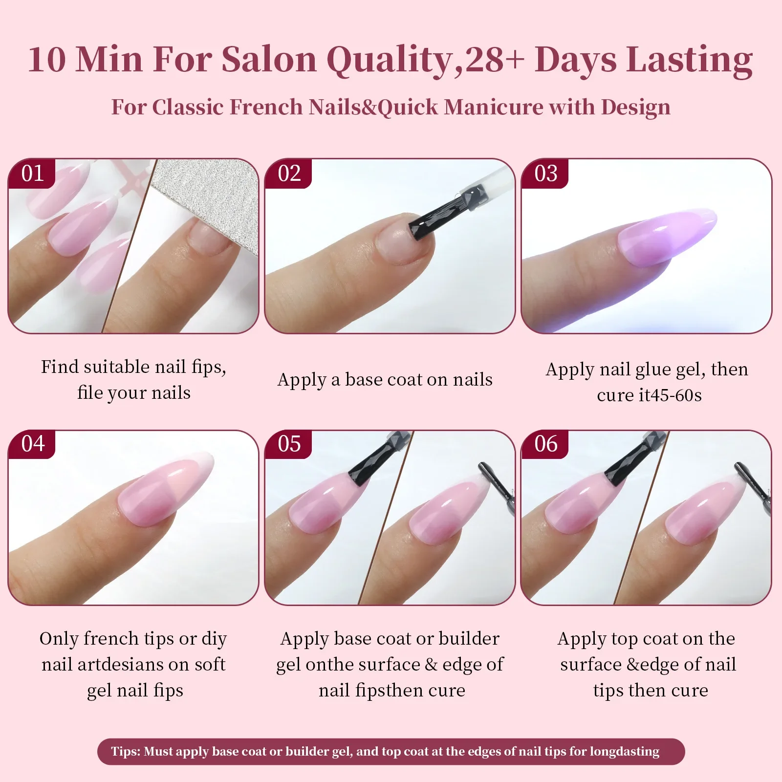 150Pcs/Set French Ballet Press - Nail Tech Accessories avis et prix