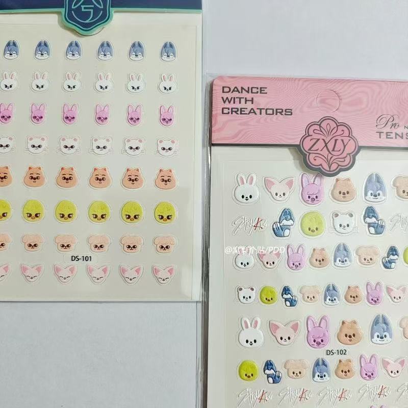 Popular Kpop SKZOO Nail Sticke - Nail Tech Accessories avis et prix