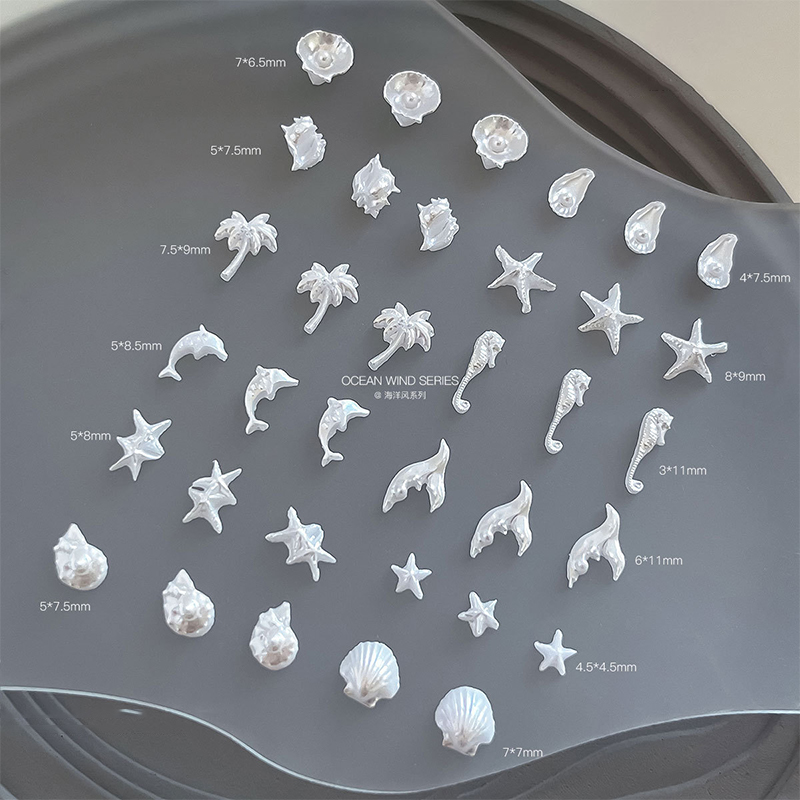 50Pcs Mix Ocean Series Pearl S - Nail Tech Accessories avis et prix
