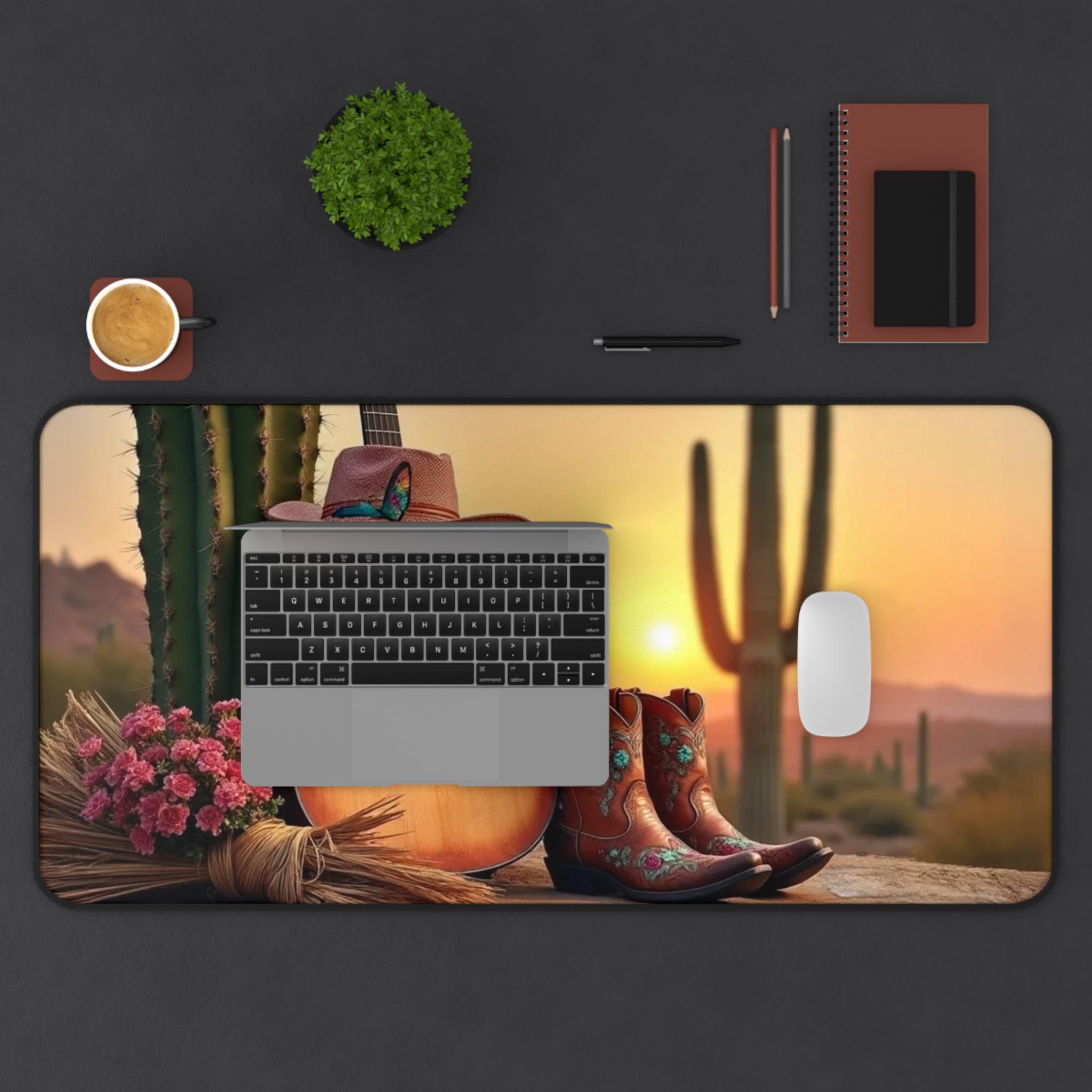 Desert Guitar Mouse Pad, Cactu - Tech Girl Accessories avis et prix