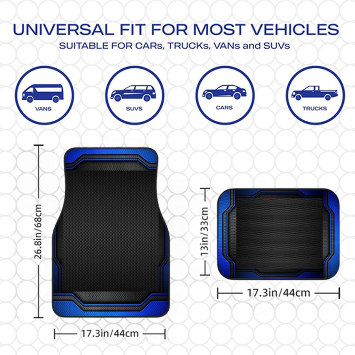 4pcs Blue Black Tech Geometric - Universal Tech Accessories avis et prix