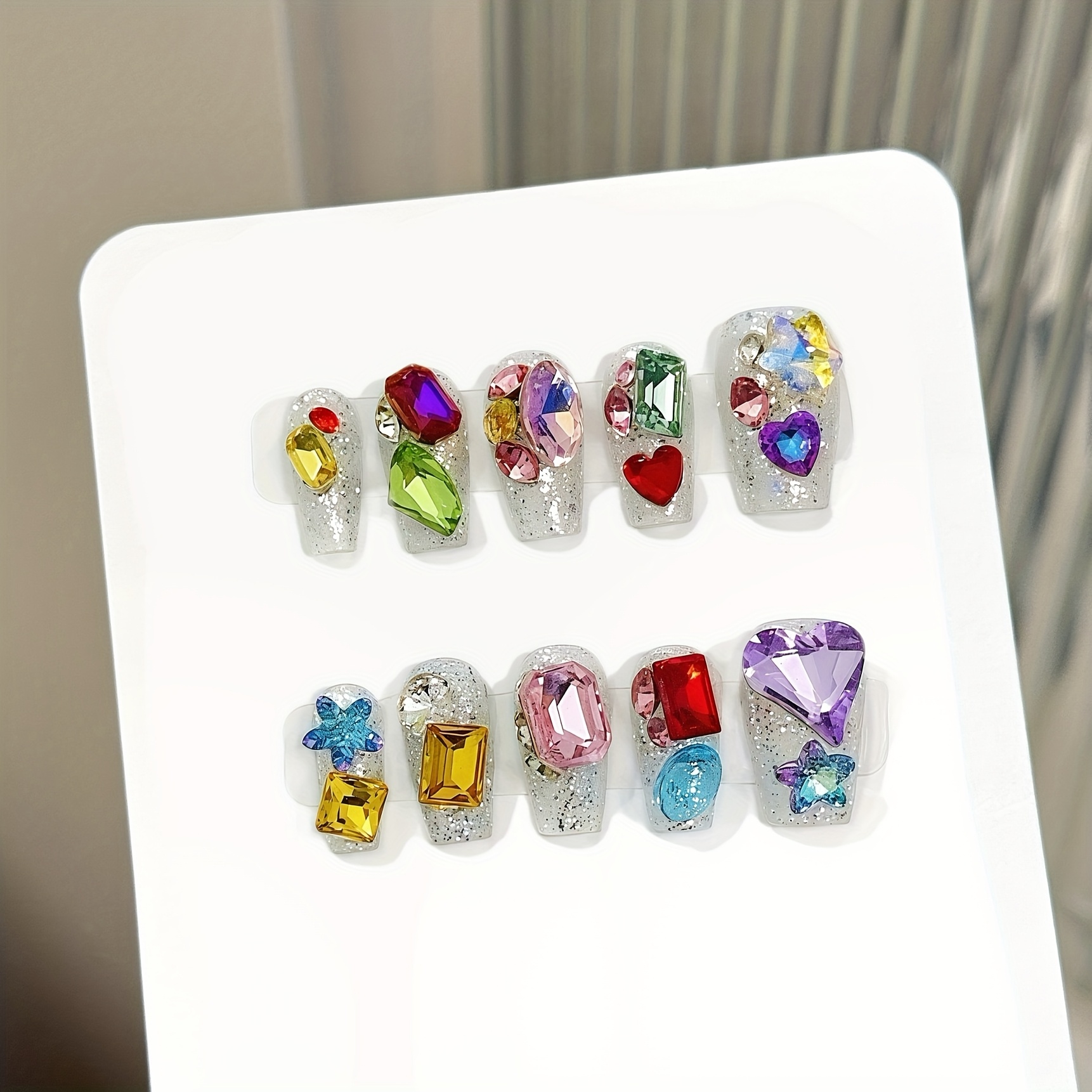 10pcs high-end Short colored s - Nail Tech Accessories avis et prix