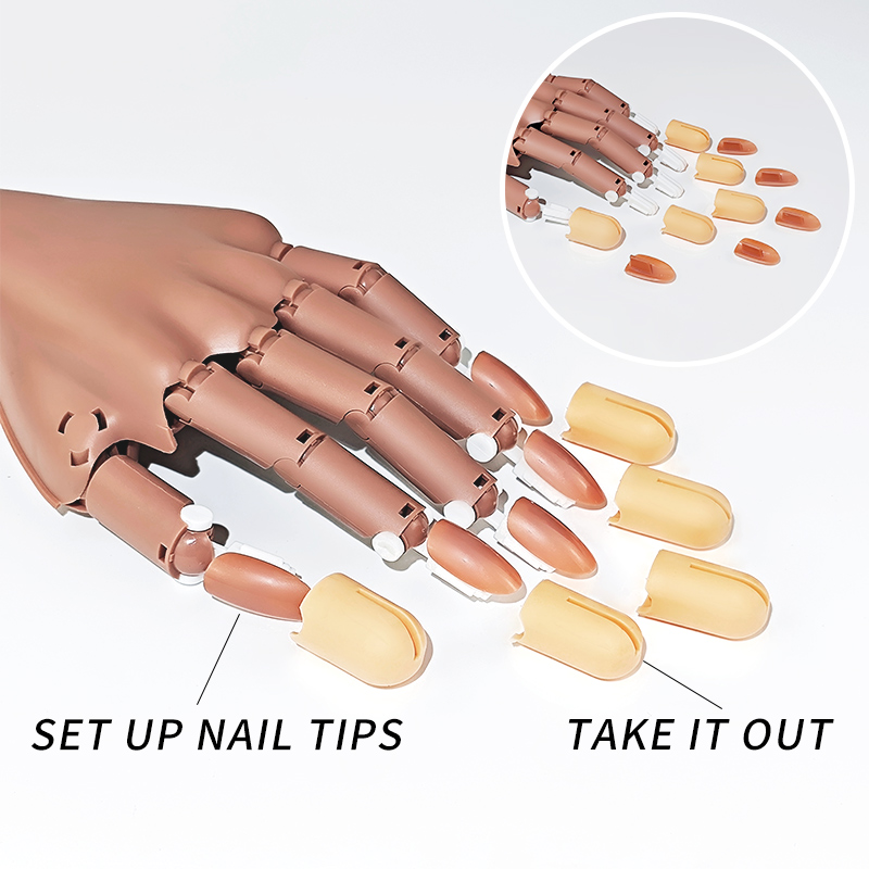 Nail Fake Practice Hand Movabl - Tech Accessories Shop avis et prix