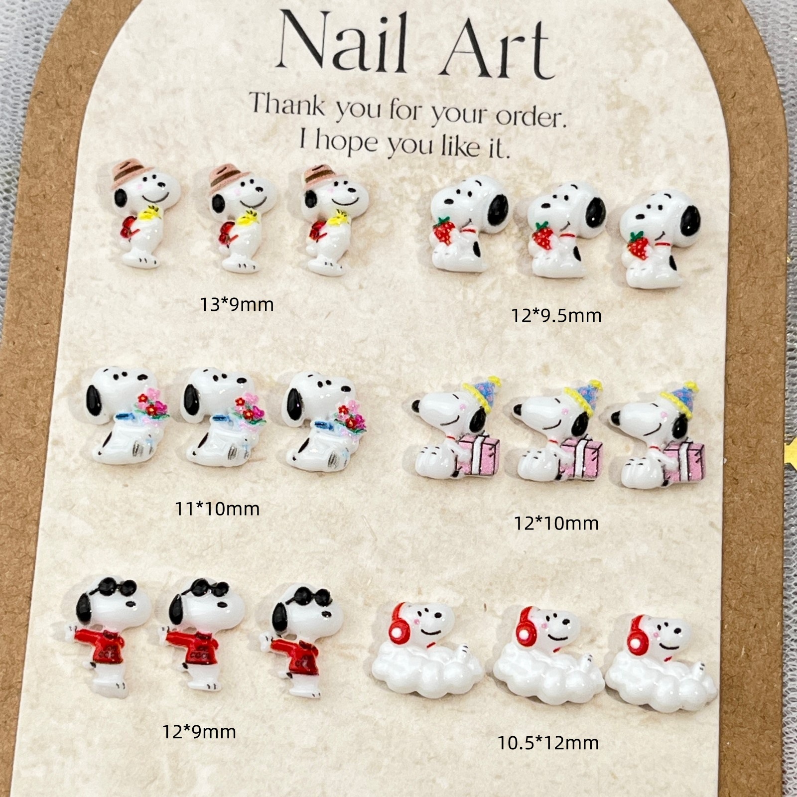 20PCS Cartoon for Snoopy Nail  - Nail Tech Accessories avis et prix