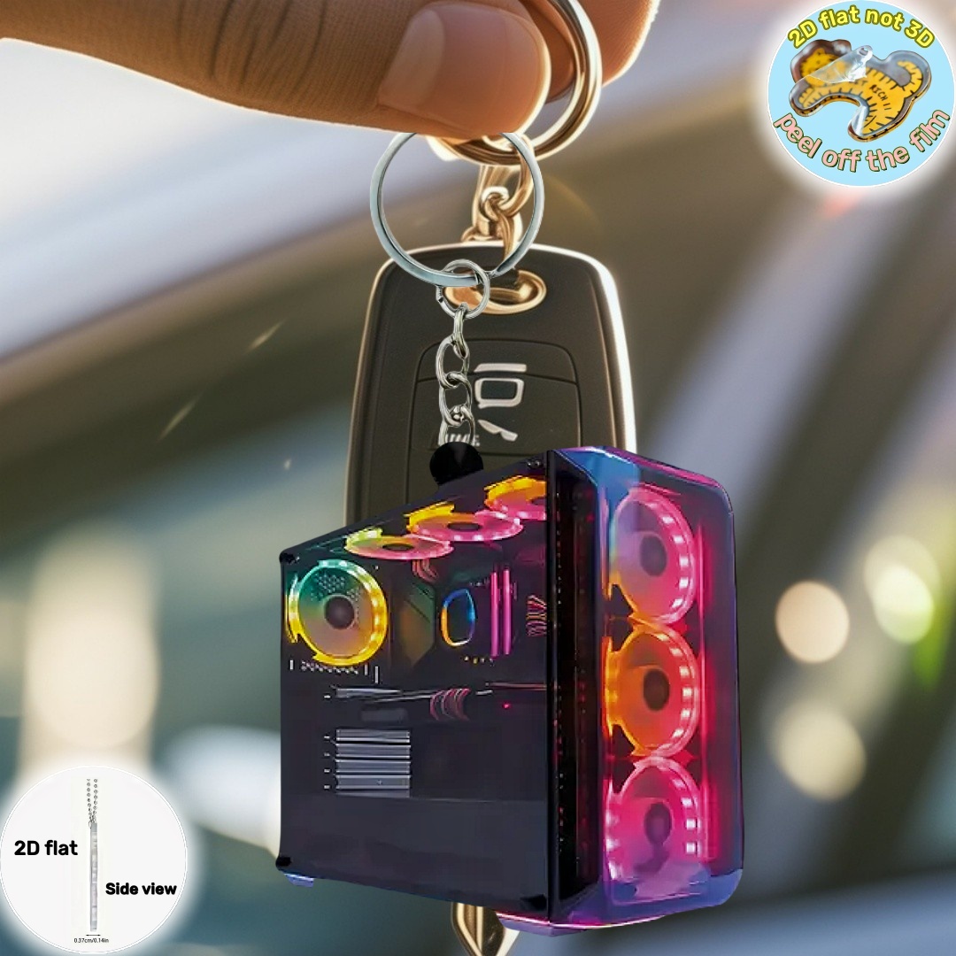 RGB Computer Host Pendant Keyc - Tech Girl Accessories avis et prix