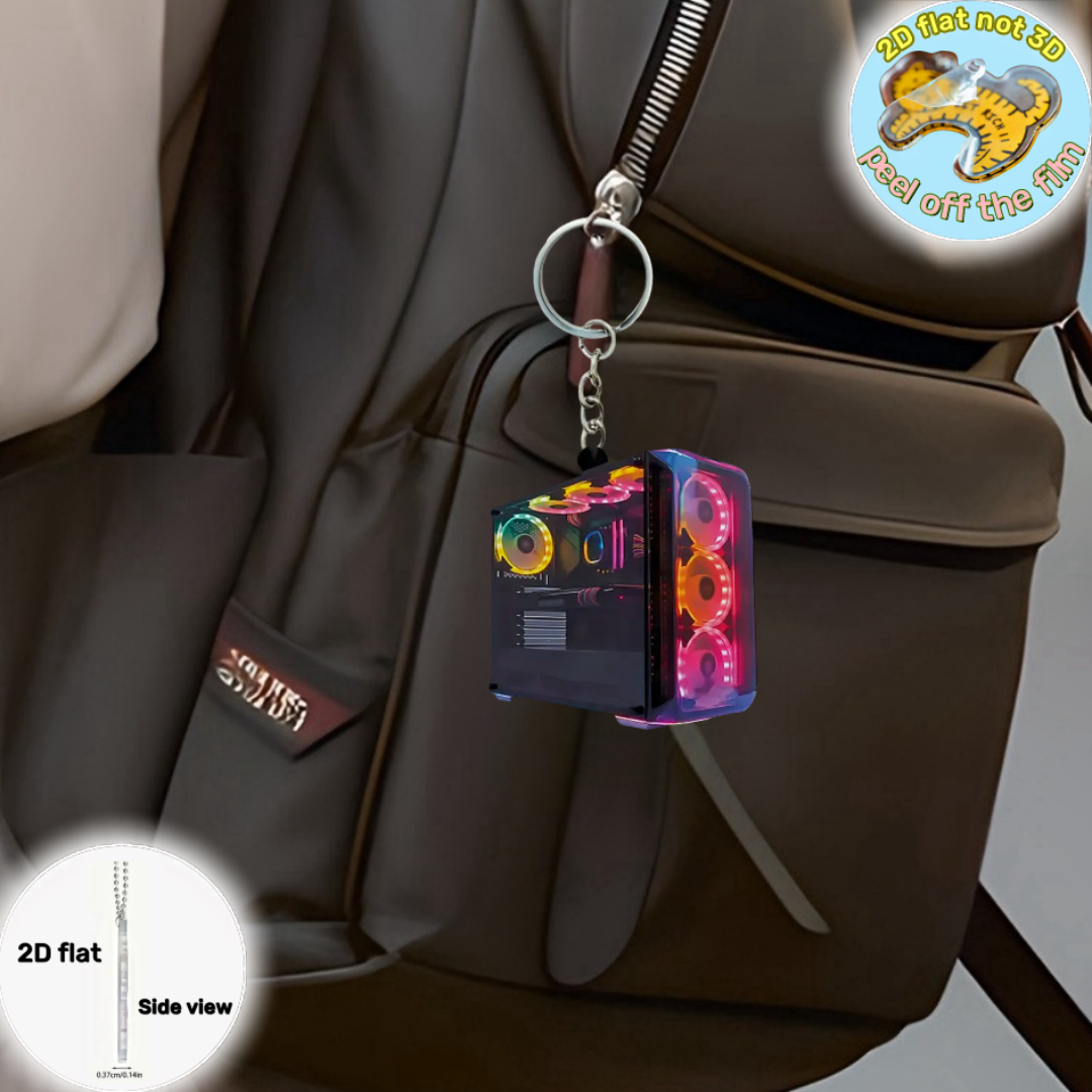 RGB Computer Host Pendant Keyc - Tech Girl Accessories avis et prix